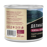 Влажный корм Мнямс Деликатес Паштет из телятины с ветчиной для собак всех пород "Террин по-версальски" 200 г