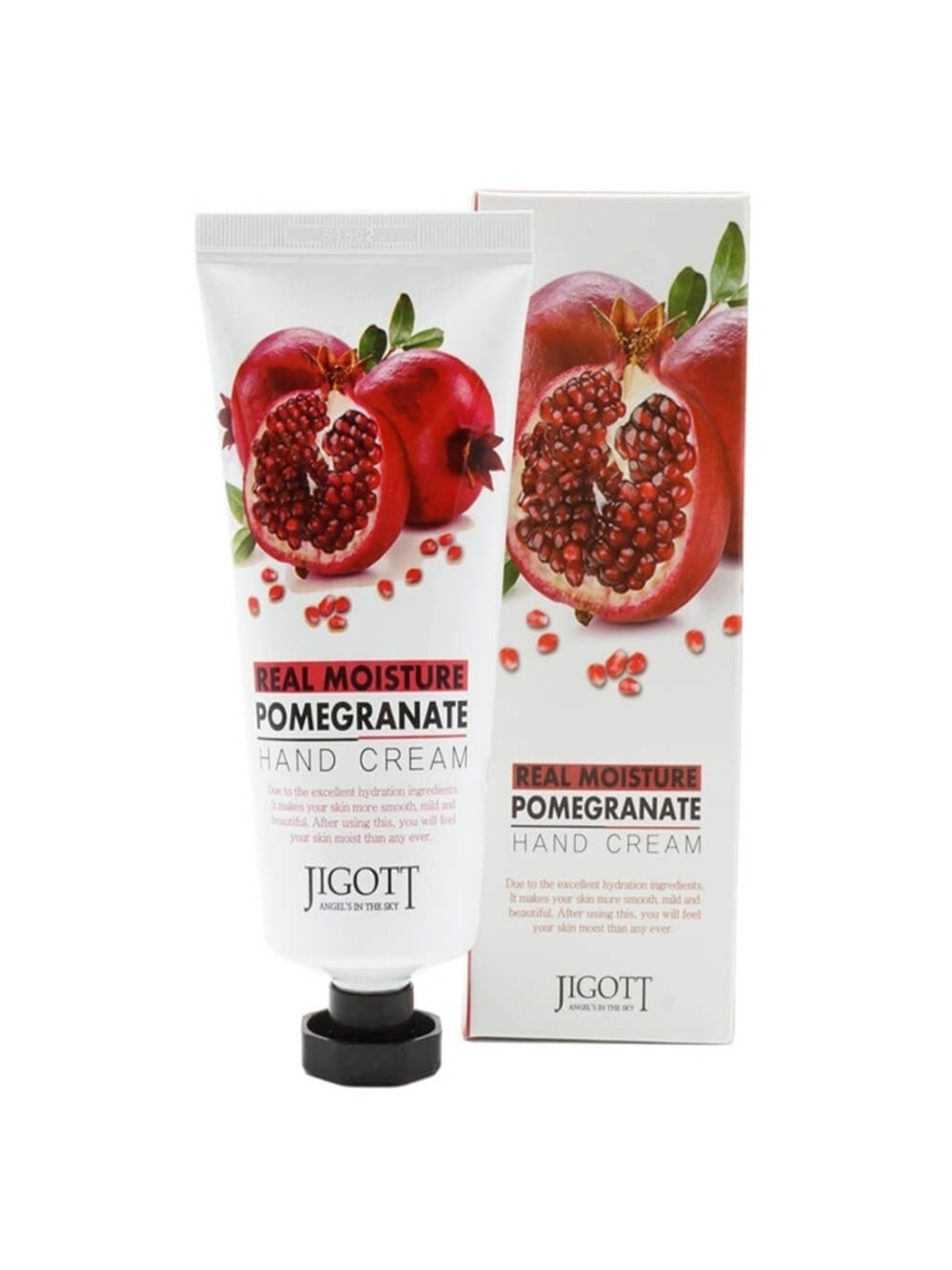 [Jigott] Real moisture Pomegranate Hand Cream - Крем для рук с экстрактом граната, 100 мл