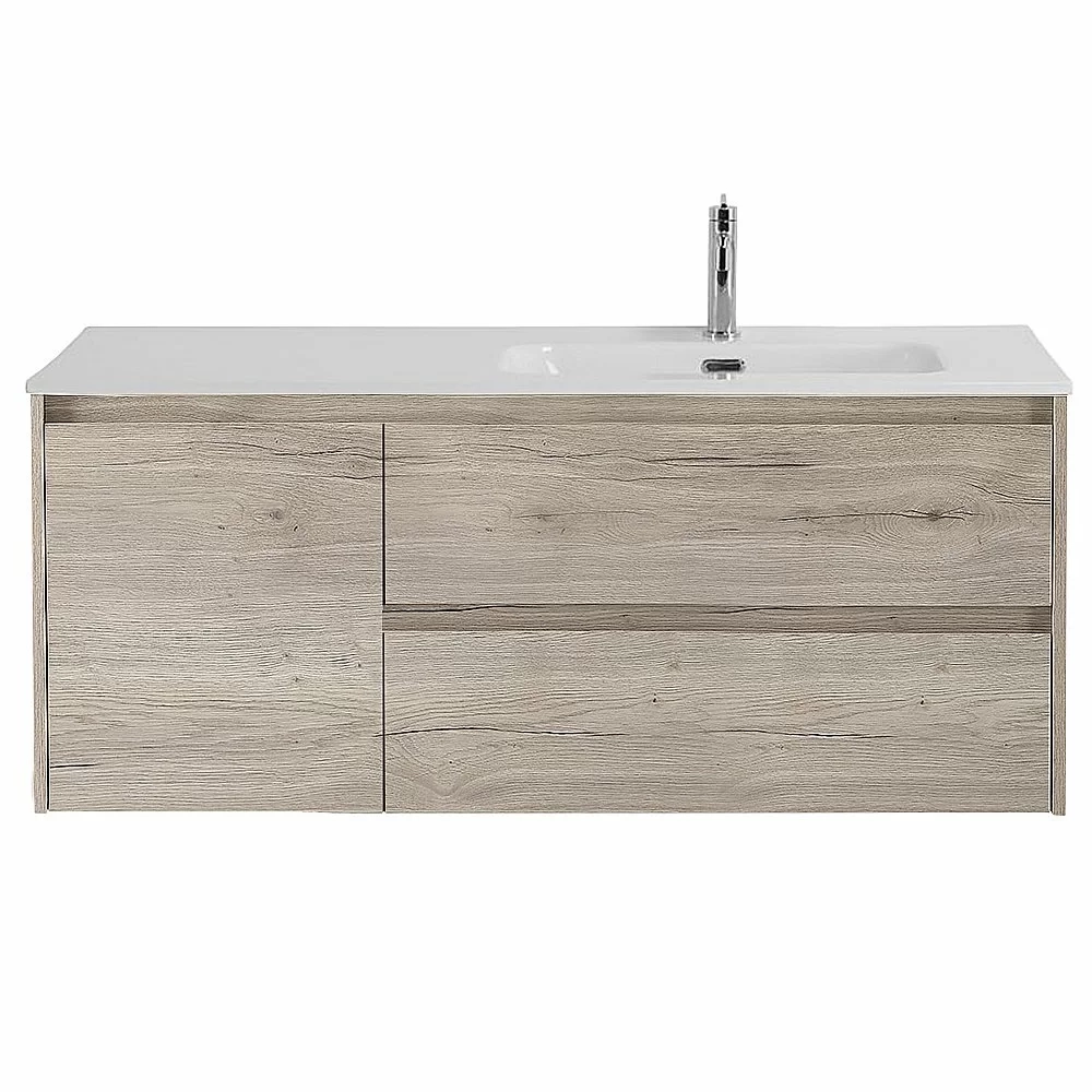 Тумба с раковиной BelBagno KRAFT 2C-1A 100 белый дуб галифакс