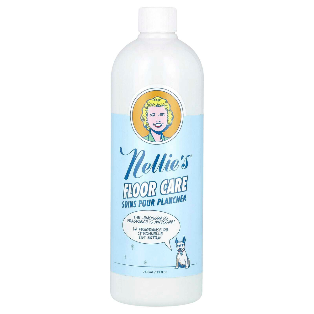 Nellie's, Средство для мытья полов, лимон, 25 ж. унц. (740 мл)