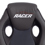 Кресло RACER GT new кож/зам/ткань, металлик/серый, 36/12