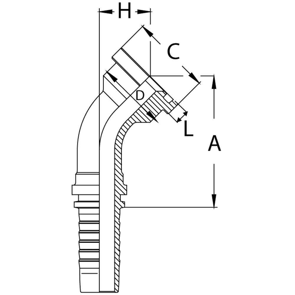 Фитинг DN 20 SFS 3/4 41.3 (45)