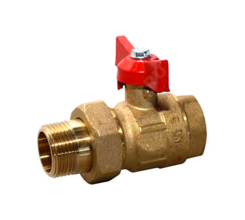 Кран шаровый DN-20 (американка) ручка бабочка СТАНДАРТ ГАЛЛОП