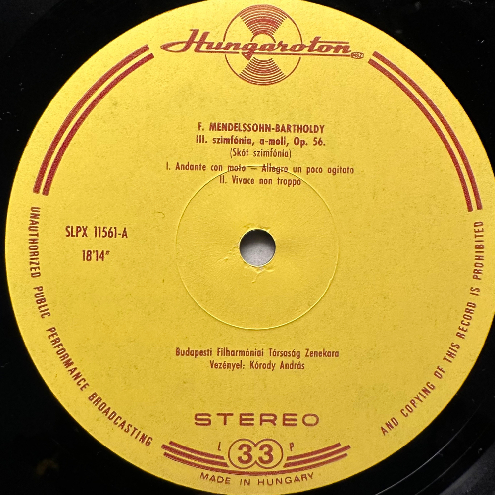 Мендельсон - Симфония № 3 «Скотч» (Венгрия)