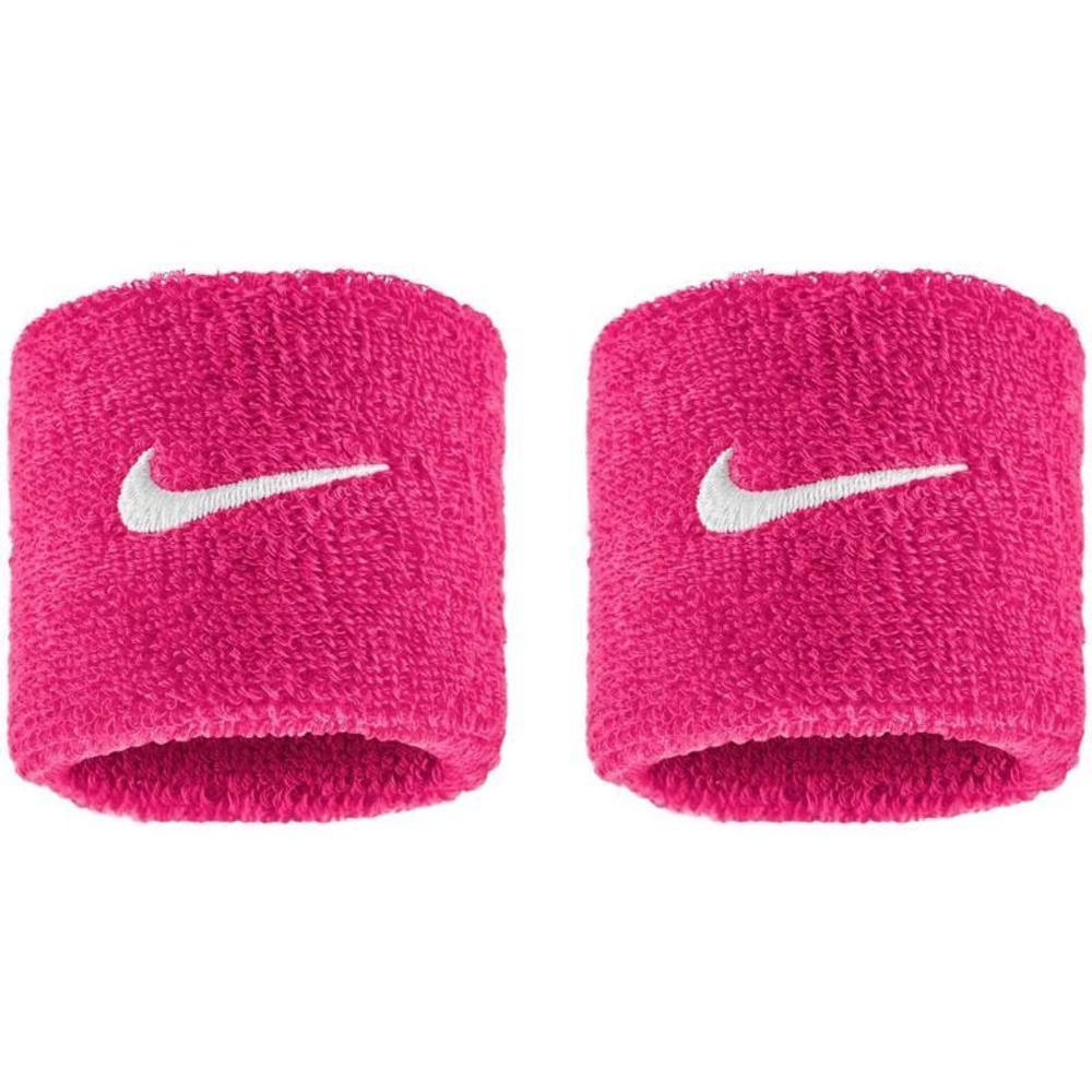 Теннисные напульсники Nike Swoosh 2P - vivid pink/white