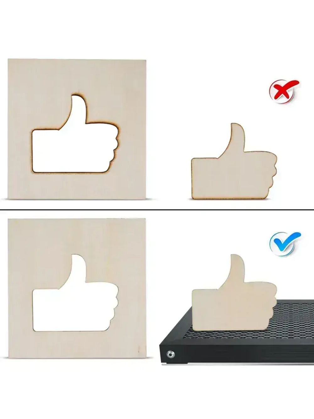 SCULPFUN Сотовый стол 400x400 мм Для лазерных гравировальных станков CO2 Деревообрабатывающие гравировальные станки