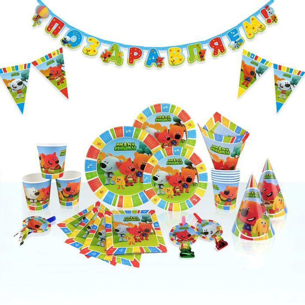 Салфетки "Ми-Ми-Мишки", 33*33 см, 12 шт.