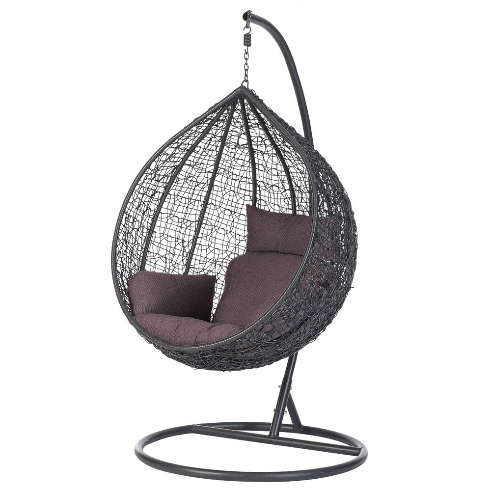 Кресло подвесное  на металлокаркасе плетеное