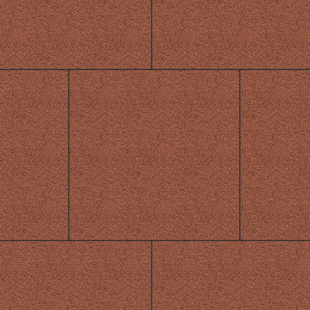 Тротуарная плитка КВАДРАТ 500х500 мм - Гранит Красный