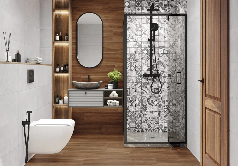 Настенная плитка Alma Ceramica TWU93VLT07R Velvet 30x90 серая матовая под бетон