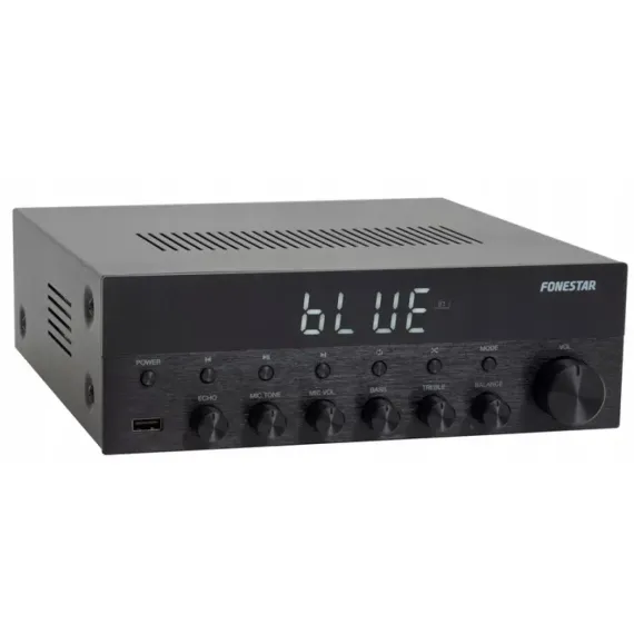 Fonestar AS-1515 - Стереоусилитель Hi-Fi. Приемник Bluetooth. USB / MP3-плеер. FM-радио. Микрофонные