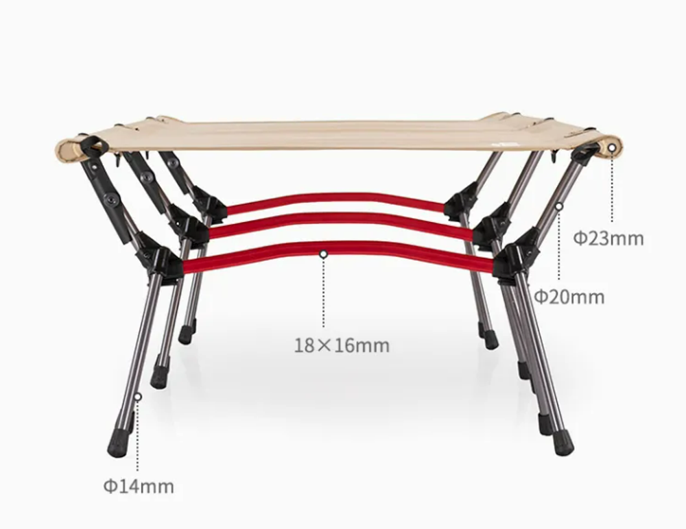 Раскладушка Naturehike XJC04 190х65х38 см, до 150 кг, зеленая, артикул NH19JJ006-DGR.
