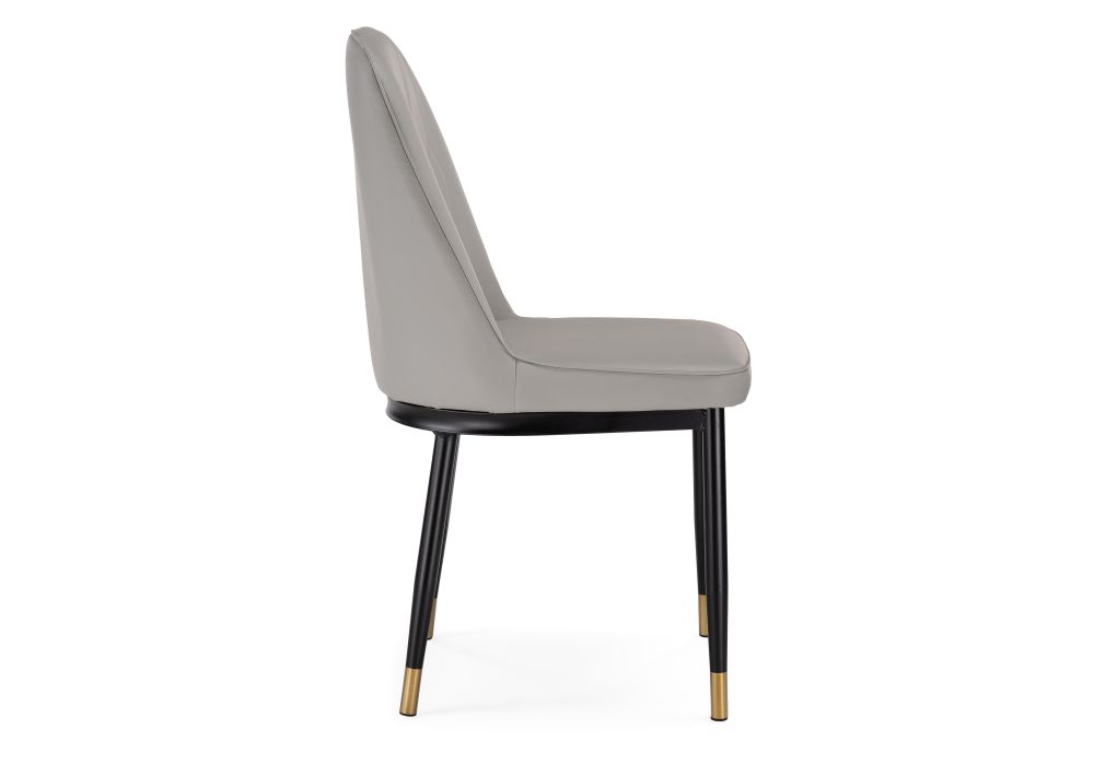 Стул на металлокаркасе Flor light gray / black