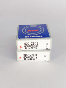 Подшипник NSK 6001ZZC3E 12х28х8 мм к-т 2 шт.