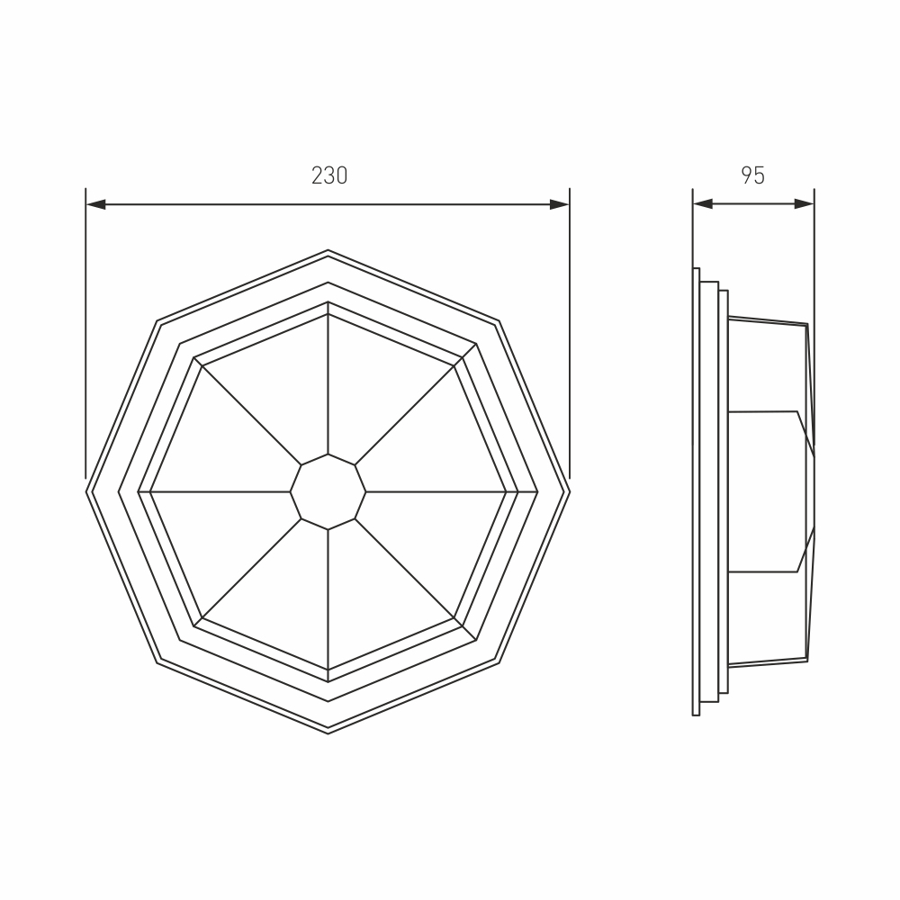 Уличный настенный светильник Telarana S капучино GL 1023D