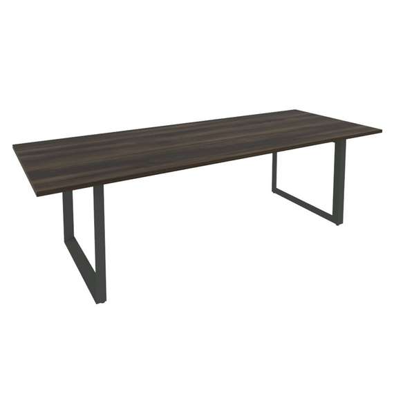 Onix Direct Стол переговорный на О-образном м/к O.MO-PRG-25 Дуб Мали/Металл Антрацит 2580*980*750