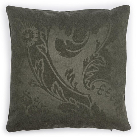 Подушка TOILE DE COCHER 35 х 35, хлопок 100%, рисунок ручное тиснение, начинка конфорель Empire Design 35 x 35 Зеленый