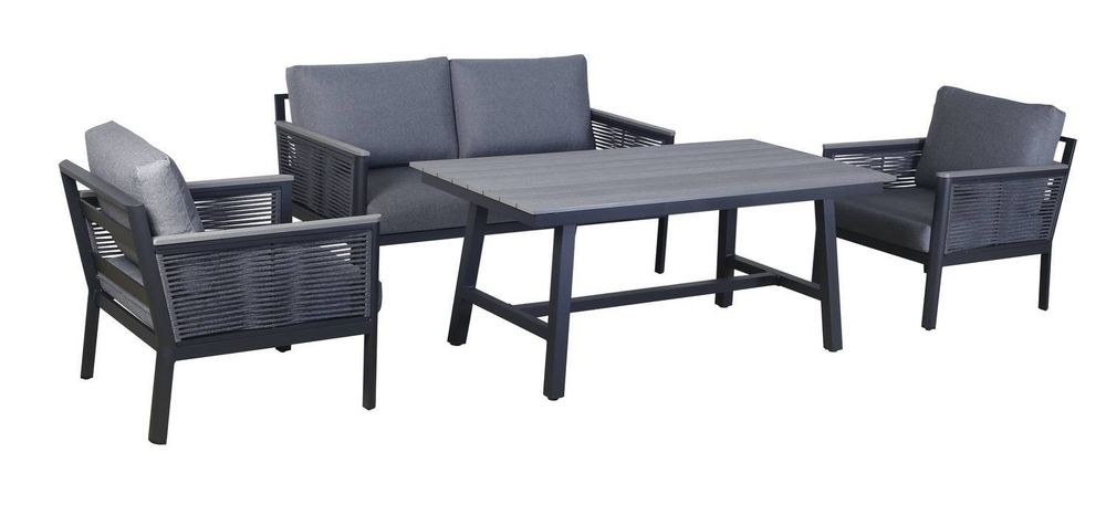 "Сан Ремо" комплект садовый для лаунж-зоны серый