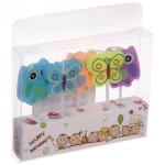 Свечи для торта «Бабочка» (набор 5 шт) 8 см