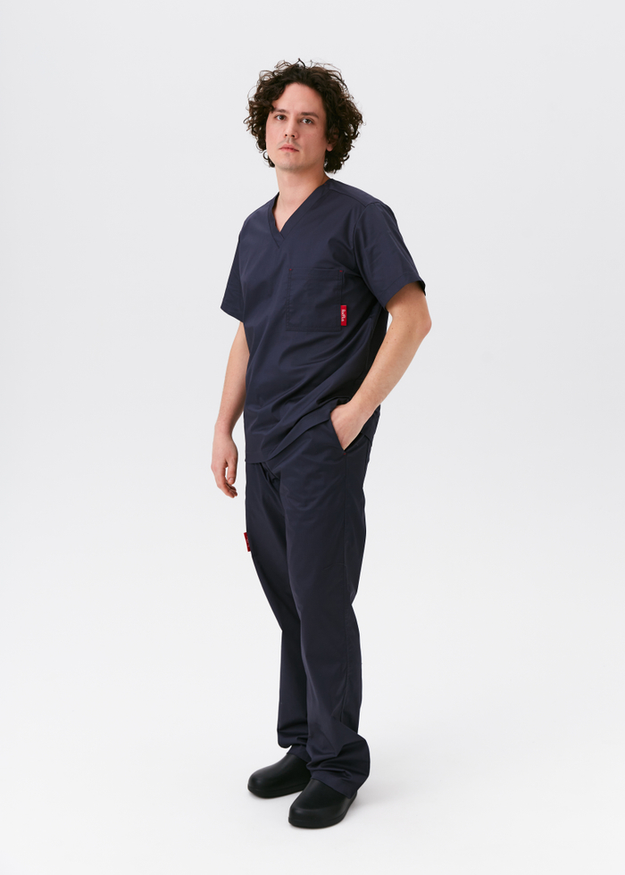 Брюки медицинские унисекс Red Base, ртуть хлопок