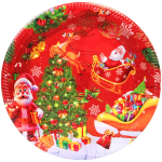 Поднос пластиковый «Добрый Дедушка Мороз» 30см