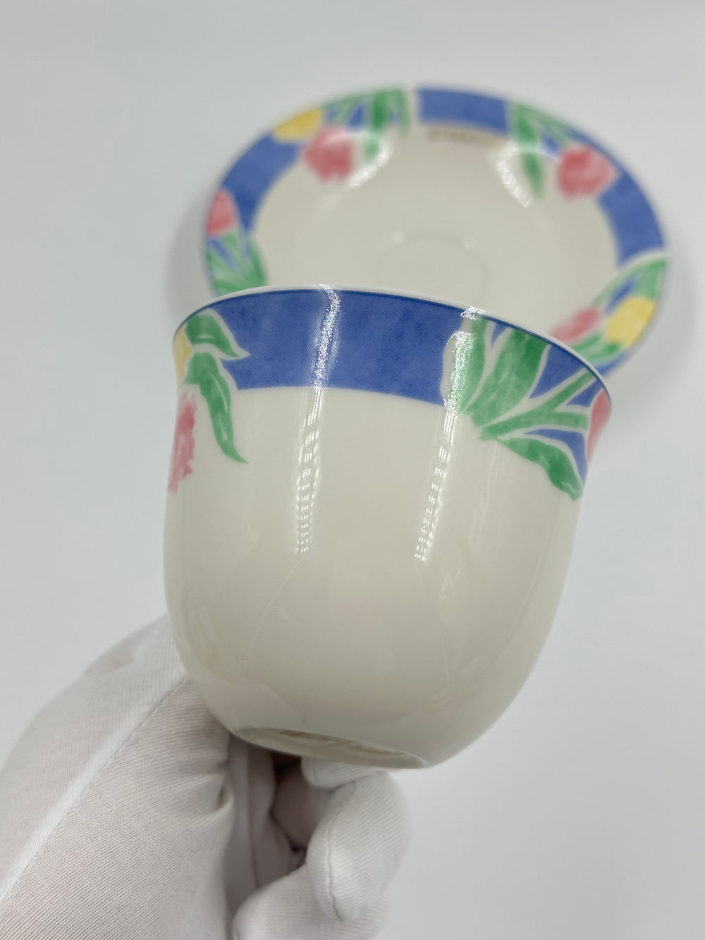 Чайная пара с синей каймой Givenchy by Yamaka