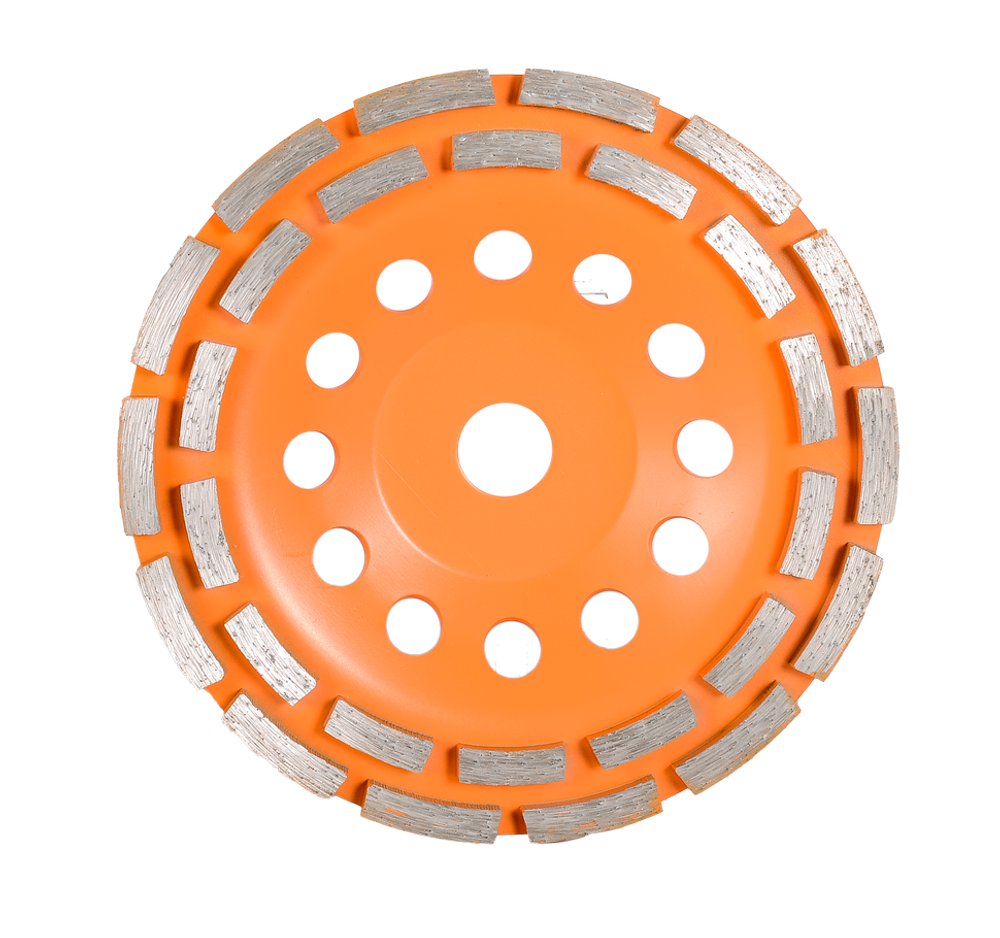 Чашка алмазная зачистная, 180 мм, двухрядная Вихрь