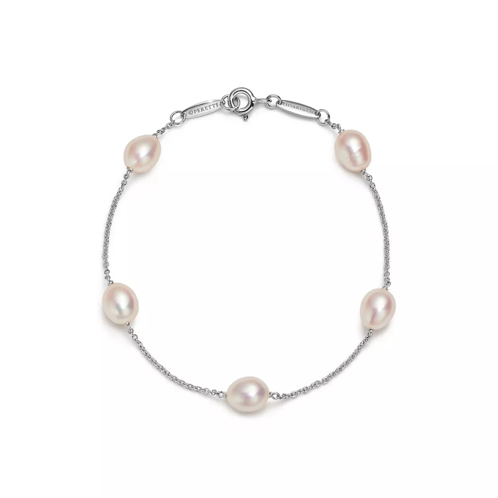 Браслет из серебра и жемчуга, Tiffany. 💠 Единственный в наличии