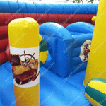 Большой надувной батут-горка "Корабль флибустьеров" 12*8*6 м