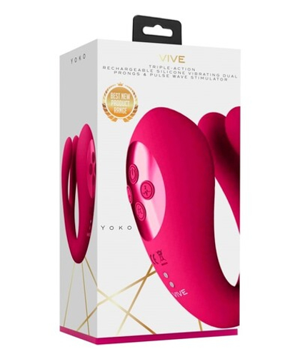 VIVE - Вибромассажер Yoko тройного действие с функцией пульсации