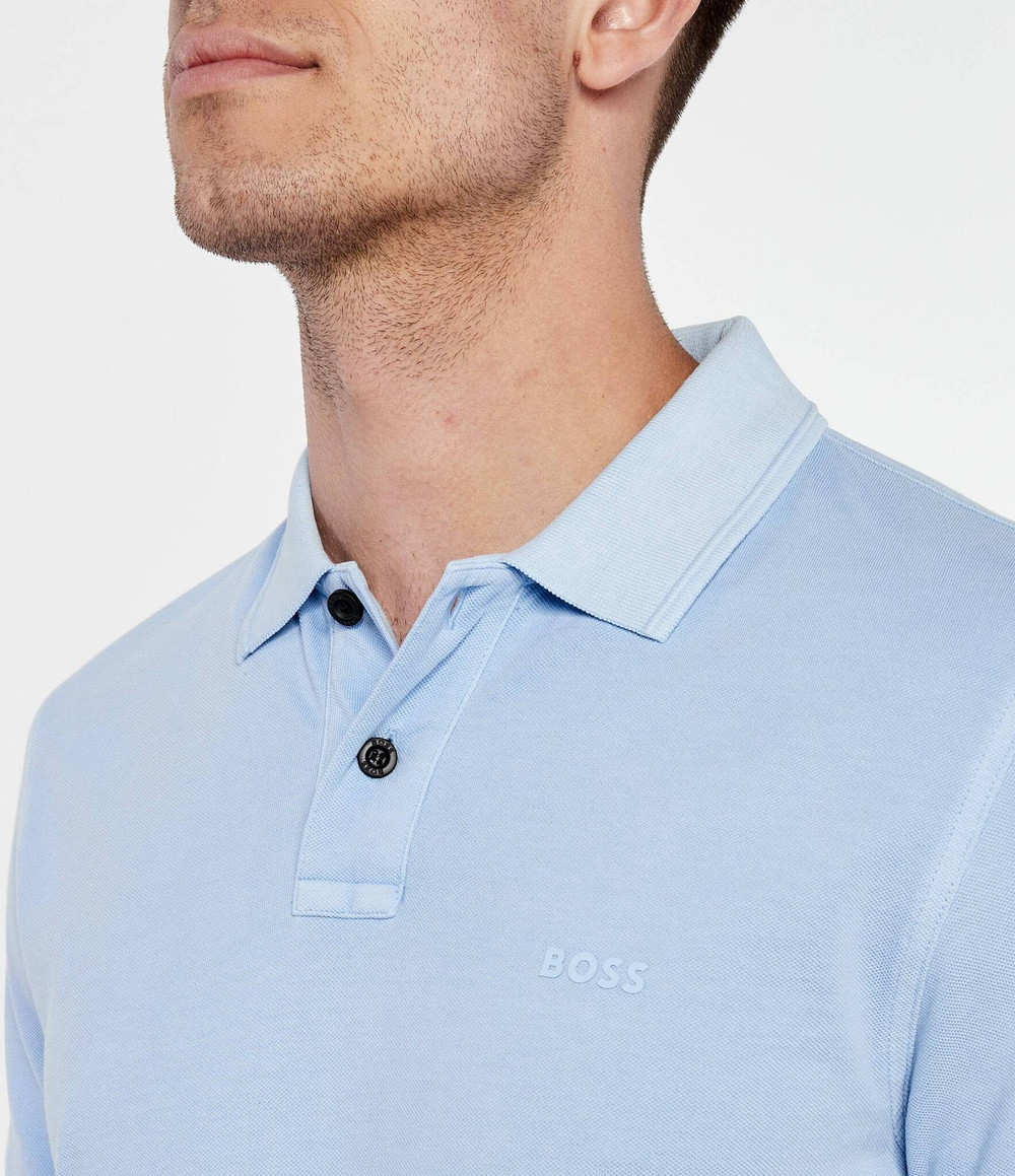 Поло Prime BOSS ORANGE - голубой(50507813)