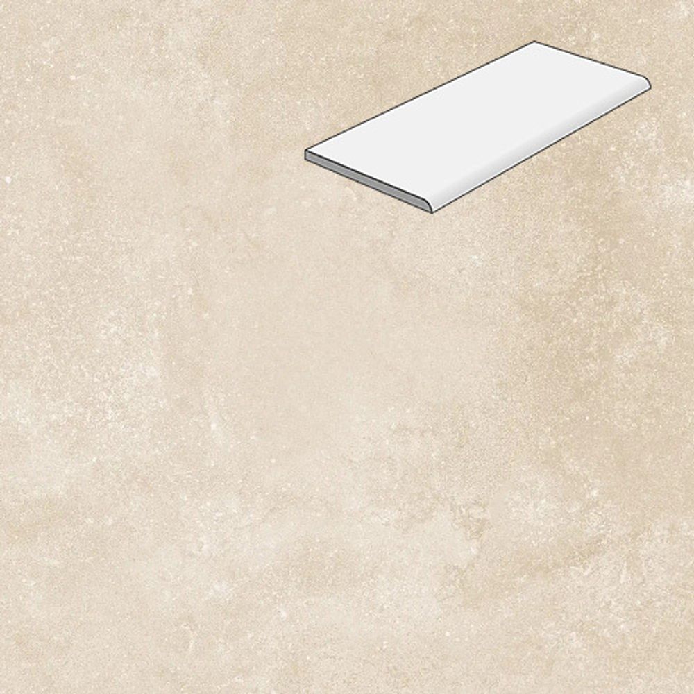 Ступень с фаской Lifebrick Limestone Crema 900x330x20