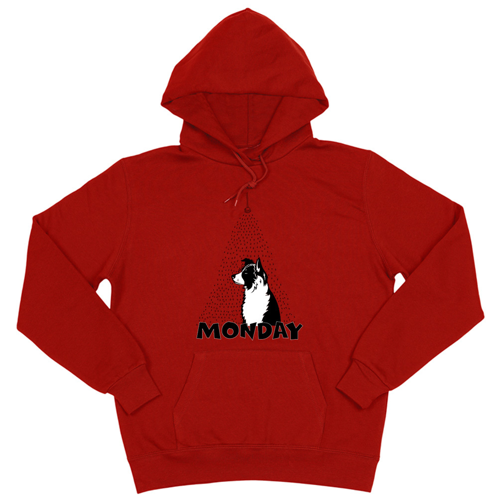 Толстовка "Бордер Колли в понедельник"