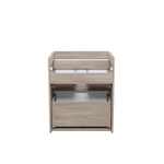 Тумба напольная с ящиками IDDIS Zodiac, 60 см, белая/под дерево, ZOD6ABFi95