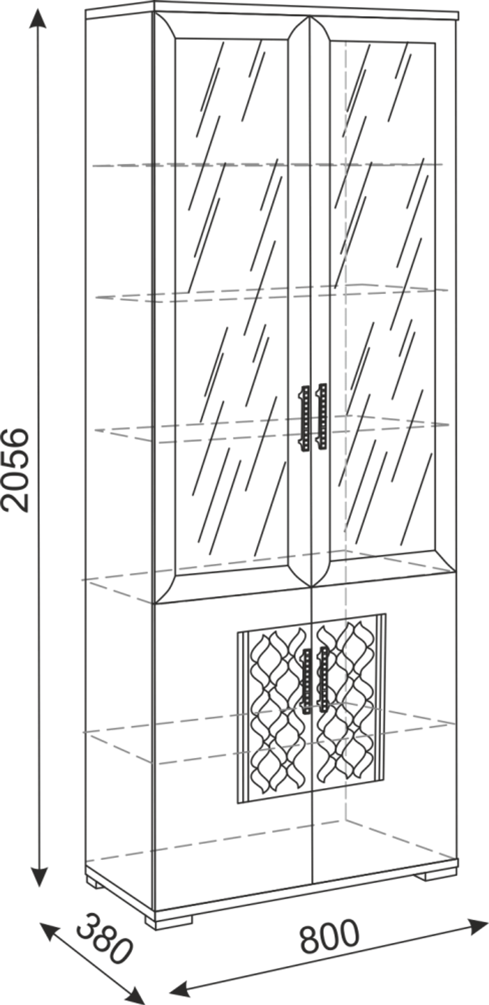 Тиффани (гостиная) М15 Библиотека