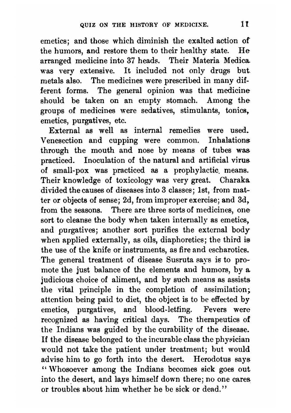 Quiz Questions On the History of Medicine | Bradford Thomas Lindsley