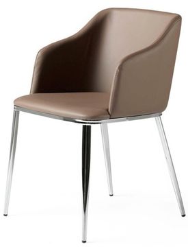 Стул F3201 /4022 экокожа цвет коричневый Испания