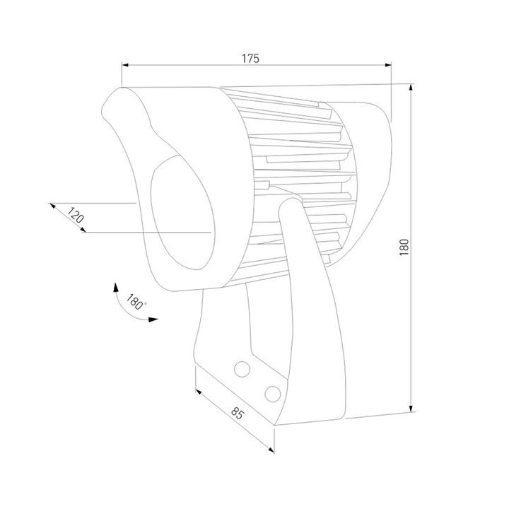 Ландшафтный светодиодный светильник Elektrostandard Landscape 35186/S a069768