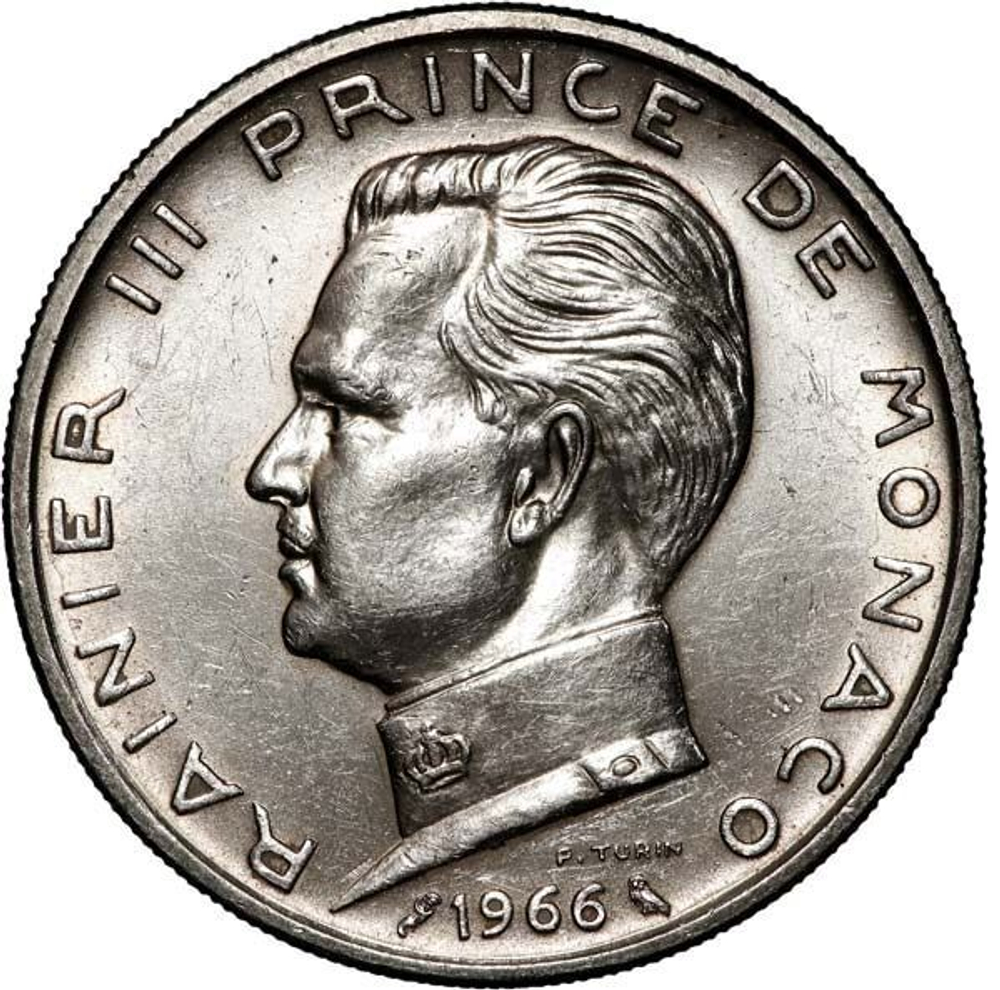 Monaco 5 Francs 1966 – Prince Rainier III
