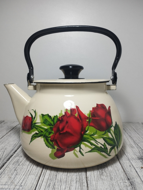 Чайник 3л сферич Слоновый Андорра(розы 42104-122/6