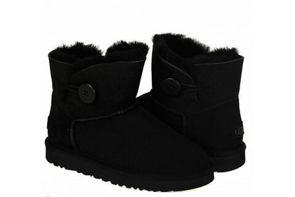 UGG Mini Bailey Button II Black