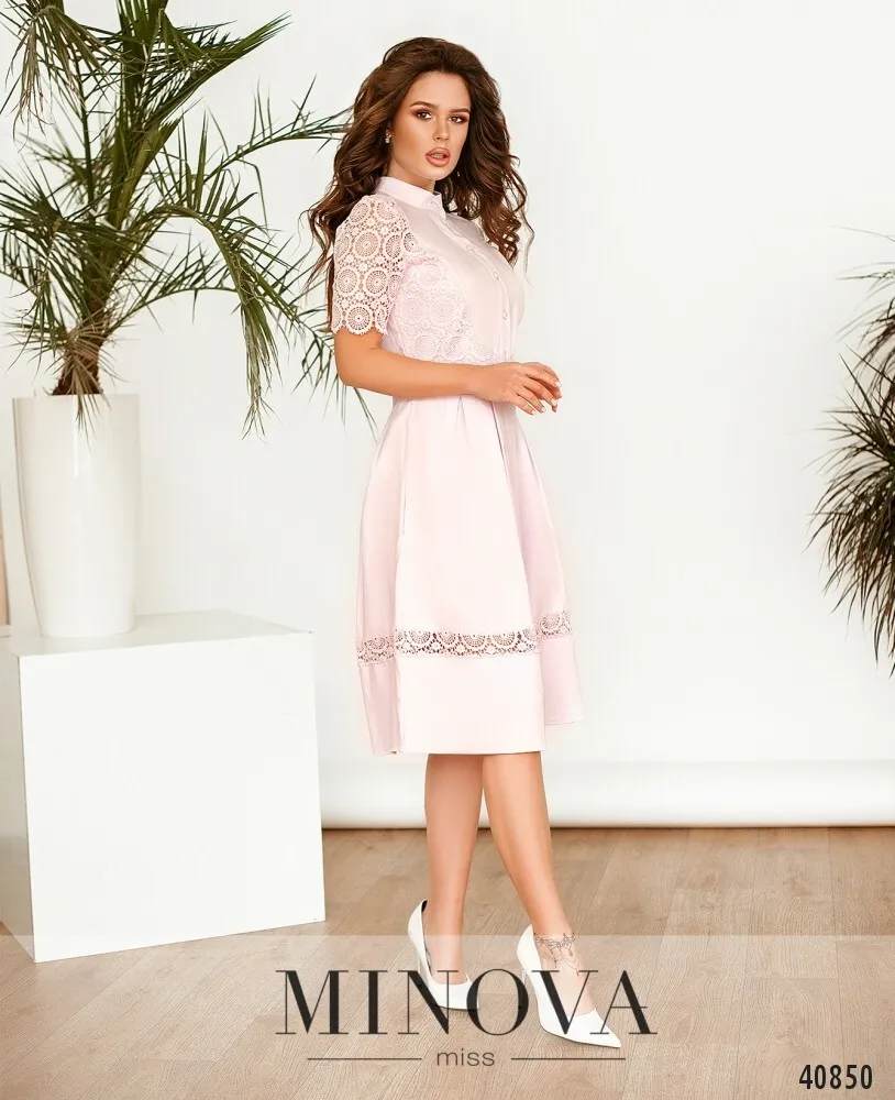 Платье 1098-розовый Minova