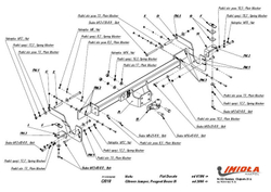Фаркоп IMIOLA C.018 Citroen Jumper фургон L1, L2, L3 2006-, FIAT Ducato фургон L1, L2, L3 2006-, Peugeot Boxer фургон L1, L2, L3 2006-(паспорт и сертификат в комплекте)(без электрики)