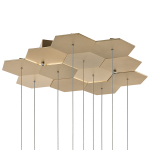 750223 Люстра подвесная FAVO LED-60W 2880LM ЗОЛОТО 4000K