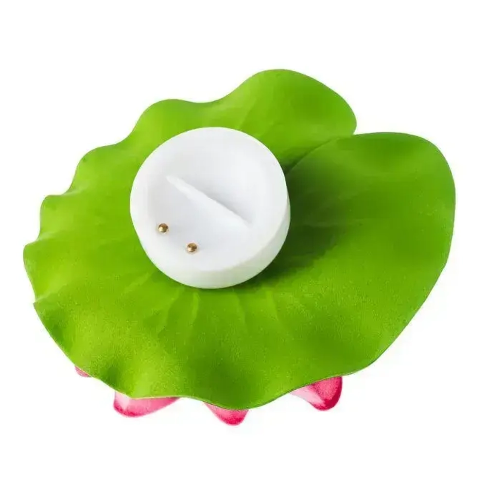 Декоративная фигурка садовая для водоемов КУВШИНКИ для пруда с подсветкой НАБОР 3 штуки, светящаяся от контакта с водой, диаметр 10 см, кувшинка в пруд плавающая ЛОТОС, ЛИЛИЯ 3 разных цвета