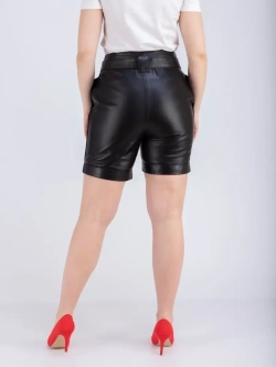 Шорты женские кожаные шорты кожаные