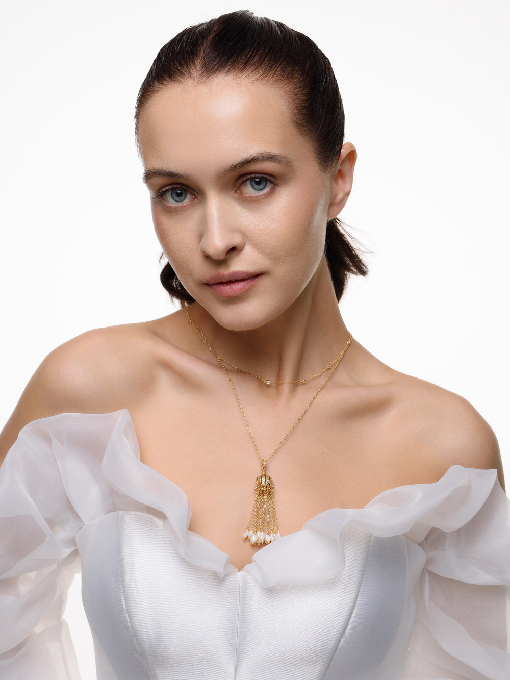 Колье "Queen pearl" Gold