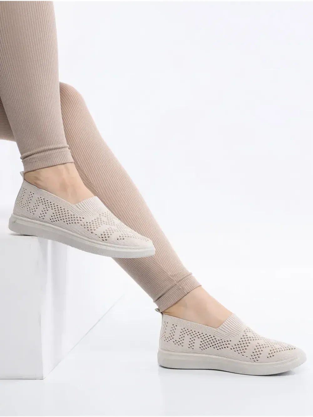 Мокасины летние текстильные