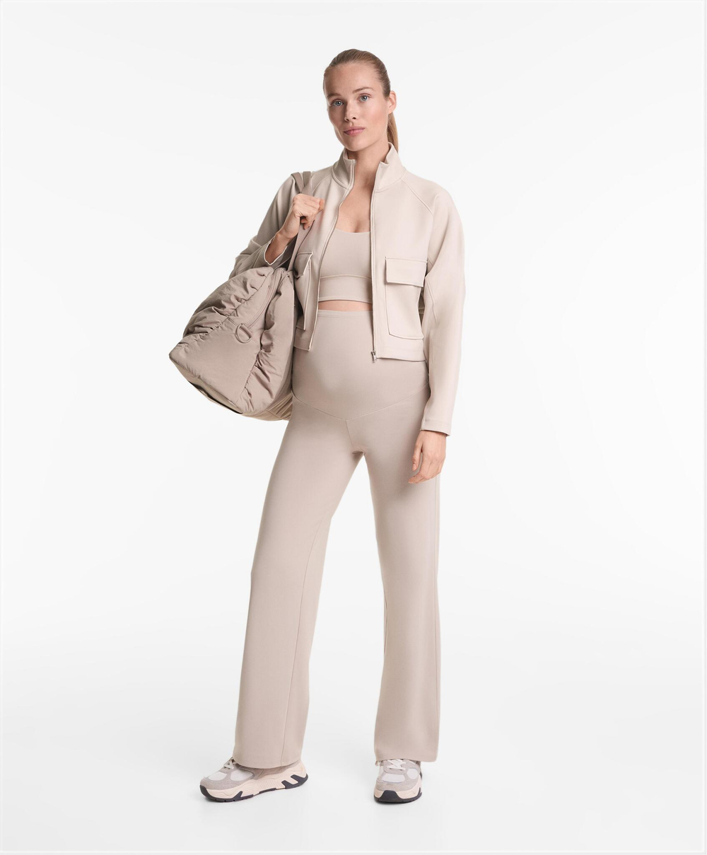 OYSHO Брюки прямого кроя Comfortlux для беременных, светло-бежевый