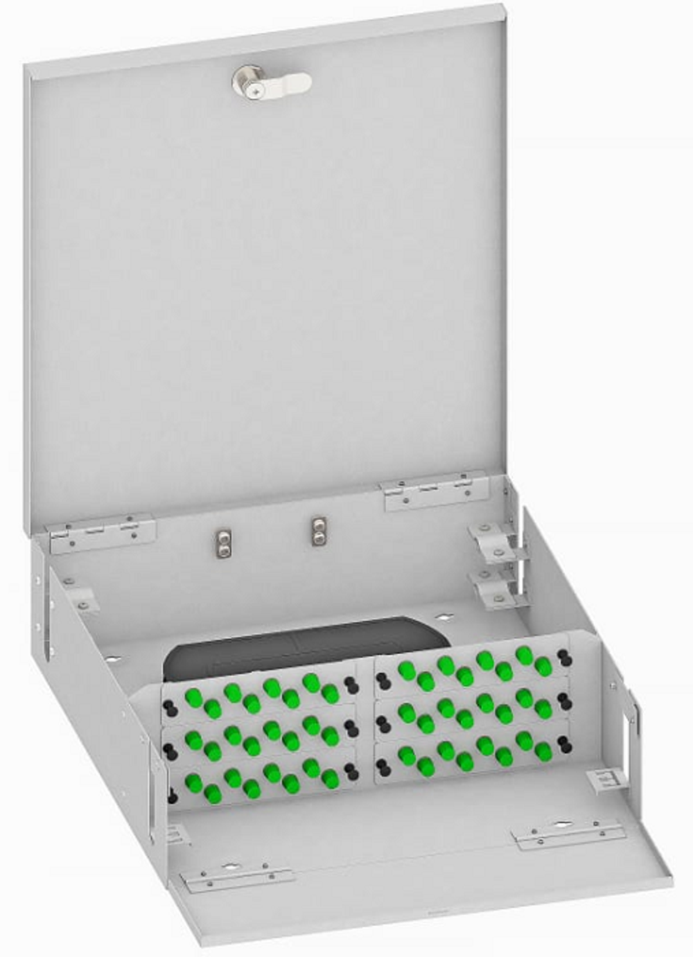 Кросс оптический настенный  TopLAN КРН-Top-48FC/A-OS2-GY